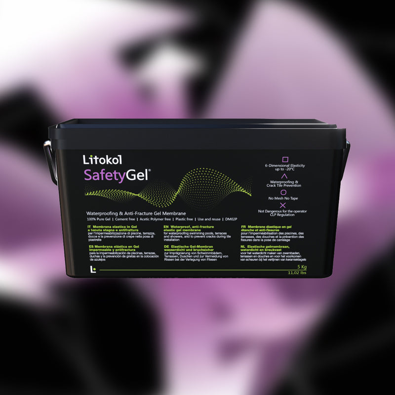 Discover Litokol SafetyGel: liquid membrane for waterproofing showers, bathrooms, terraces & pools. Waterproof, flexible and durable.