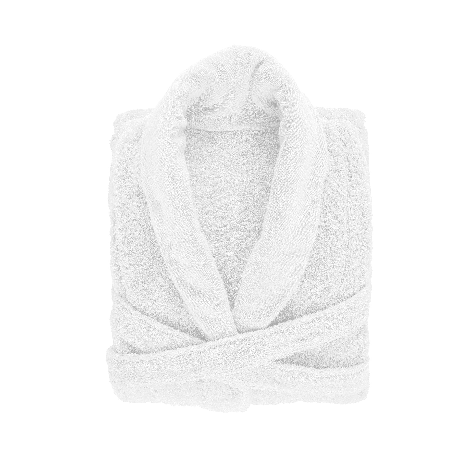 Premium bathrobe for women and men in Egyptian Giza cotton, 700 g/m², in White. Available now at the Tiamont online boutique for refined bathroom furniture.