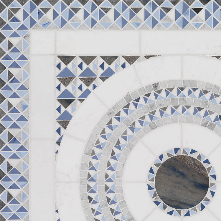 Discover SICIS® marble mosaic tiles in Blue for interiors and exteriors, spas, living spaces, terraces or foyers at Tiamont. Also included: the finest marble tiles in Beige. We are happy to advise you. 