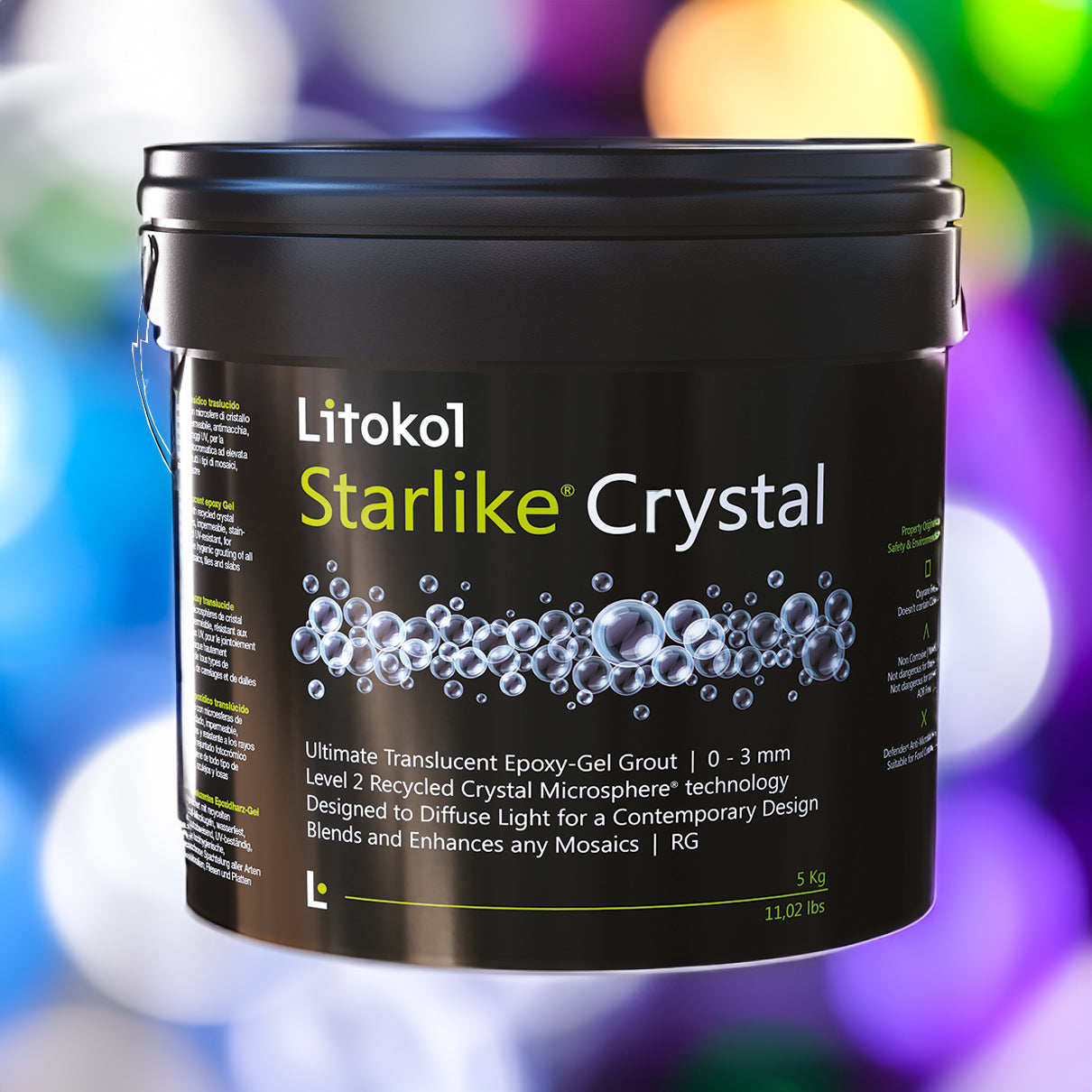 Starlike® Crystal epoxy resin grout is now available at Tiamont. Translucent, adaptive joint design by Litokol.