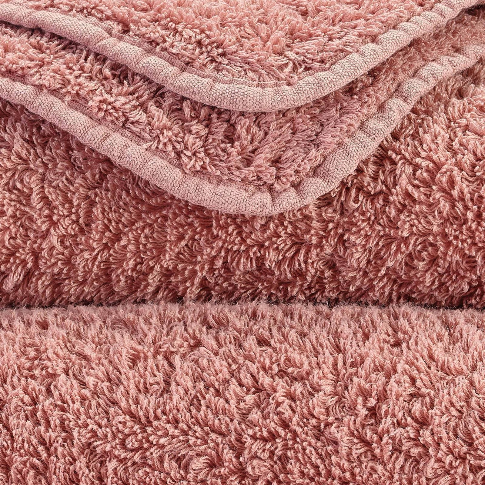 Detail der Super Pile Frottierschlingen in Rosette 515 – ägyptische Baumwolle, 700 g/m²