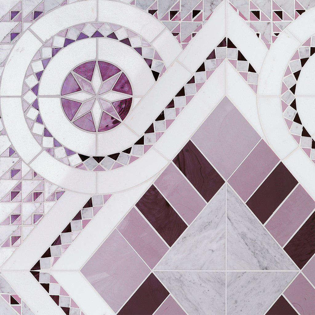 SICIS® marble mosaic tiles in Pink for spa, indoor and outdoor areas, foyers, terraces, floors and walls. Also available: the finest marble tiles in Beige. We are happy to advise you at Tiamont.