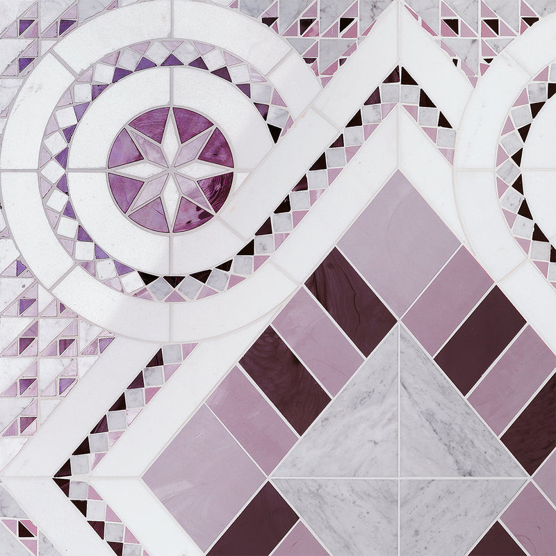 SICIS® marble mosaic tiles in Pink for spa, indoor and outdoor areas, foyers, terraces, floors and walls. Also available: the finest marble tiles in Beige. We are happy to advise you at Tiamont.