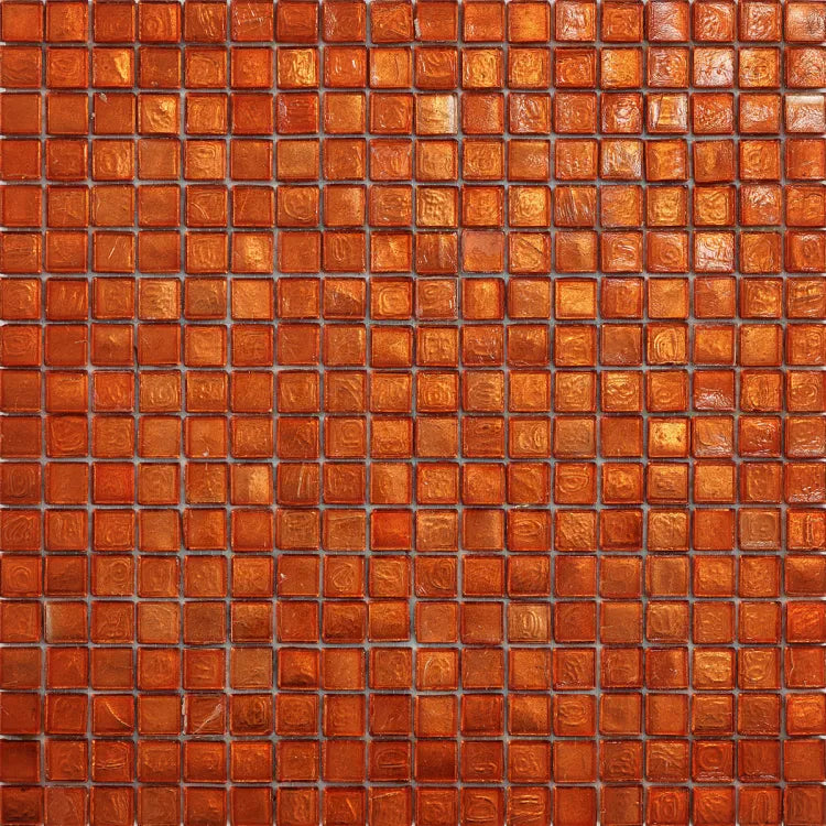 Talby 2 – SICIS® Colibrì glass mosaic matching the copper bathroom with glass basin at Tiamont